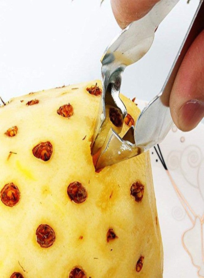 WINBOB 2PCS Practical Stainless Steel Cutter Pineapple Eye Peeler Kitchen Tools - Image 4